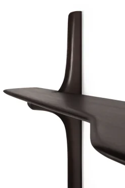 Ethnicraft Desks*PI wall-mounted desk, Dark mahogany, 140x48 cm Brown