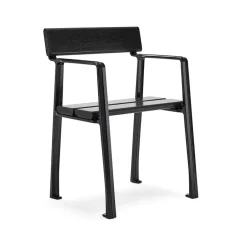 Byarums bruk Seating|Outdoor Lounge Furniture*Piccolo armchair, Mahogany glaze, stand Black