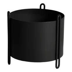 Woud Garden Details & Accessories*Pidestall flower pot small Ø15 cm, Black