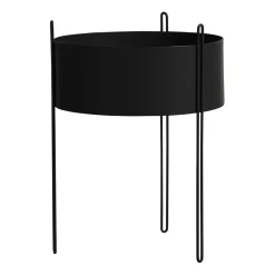 Woud Garden Details & Accessories*Pidestall flowerpot large Ø40 cm, Black