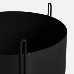 Woud Garden Details & Accessories*Pidestall flowerpot large Ø40 cm, Black