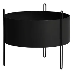 Woud Garden Details & Accessories*Pidestall flowerpot medium Ø40 cm, Black