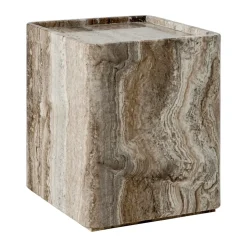 GUBI Side Tables*Pietra side table 33x33x40 cm, Lively sepia Brown