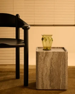 GUBI Side Tables*Pietra side table 33x33x40 cm, Lively sepia Brown
