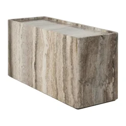 GUBI Side Tables*Pietra side table 30x80x40 cm, Lively sepia Brown