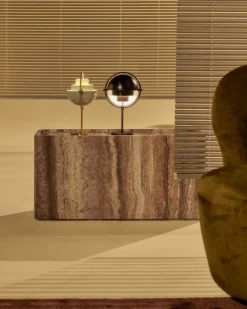 GUBI Side Tables*Pietra side table 30x80x40 cm, Lively sepia Brown