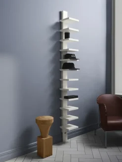 Källemo Shelves & Shelving Systems*Pilaster wall shelf, Eggshell high gloss White