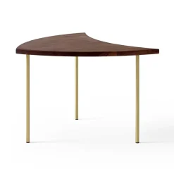 &Tradition Side Tables*Pinwheel side table HM7, Walnut BrownGold-coloured
