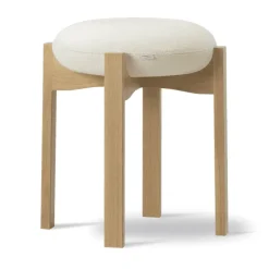 Fredericia Furniture Stools*Pioneer low stool, Vidar 0106-lacquered oak White