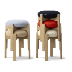 Fredericia Furniture Stools*Pioneer low stool, Vidar 723-lacquered oak Blue
