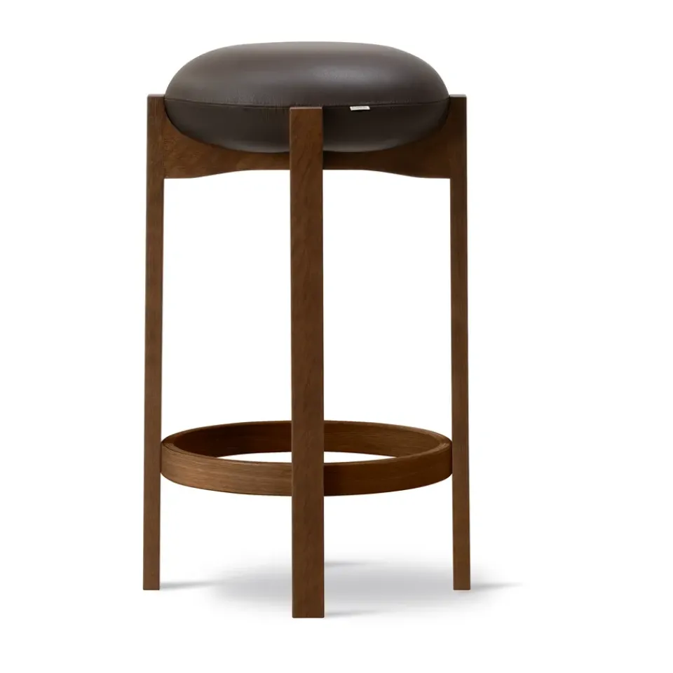Fredericia Furniture Bar Stools*Pioneer stool high, Primo 86-1-smoked stained lacquered oak Brown
