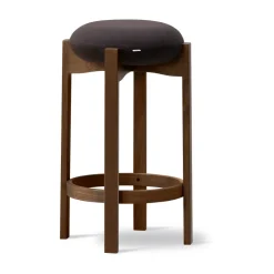 Fredericia Furniture Bar Stools*Pioneer stool high, Vidar 386-smoked stained lacquered oak Brown
