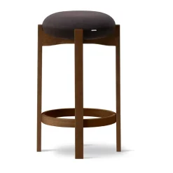 Fredericia Furniture Bar Stools*Pioneer stool high, Vidar 386-smoked stained lacquered oak Brown