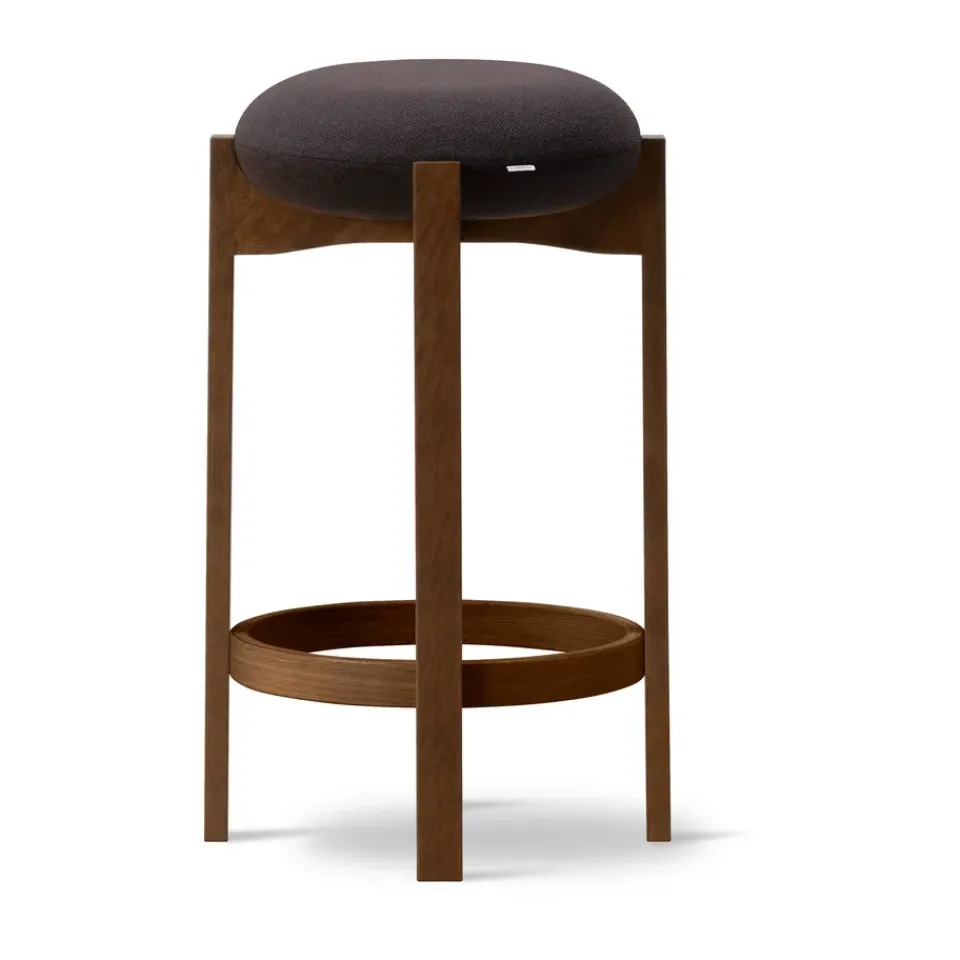 Fredericia Furniture Bar Stools*Pioneer stool high, Vidar 386-smoked stained lacquered oak Brown