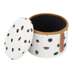 Kid's Concept Children's Chairs|Children's Chairs*Pippi pouf with storage Ø40x30.5 cm, Multi