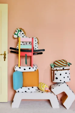 Kid's Concept Children's Chairs|Children's Chairs*Pippi stool, White-orange WhiteOrange