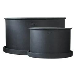 DBKD Garden Details & Accessories*Plant bowl flower pot 2-pack, Black