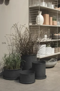 DBKD Garden Details & Accessories*Plant bowl flower pot 2-pack, Black
