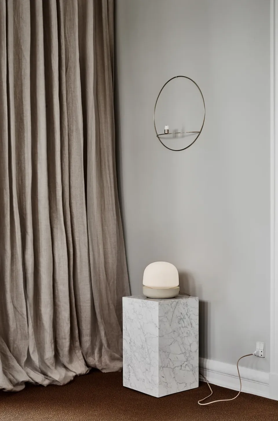 Audo Copenhagen Side Tables*Plinth tall sidetable 30x30x51 cm, White