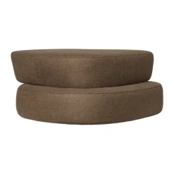 Ferm Living Armchairs & Footstools*Plyo staple ottoman, Dark Brown