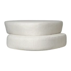 Ferm Living Armchairs & Footstools*Plyo staple ottoman, Off- White