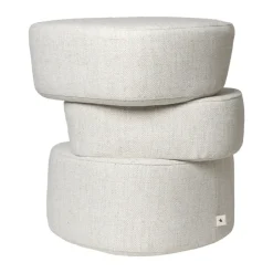 Ferm Living Sitting Poufs*Plyo Staple pouf, Off- White