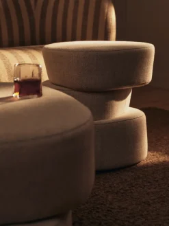 Ferm Living Sitting Poufs*Plyo Staple pouf, Off- White
