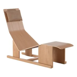 Massproductions Armchairs & Footstools*4PM chaise longue, American cherry Beige