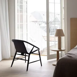Fredericia Furniture Side Tables*Pon side table, Smoked oak oil, Ø40 cm Beige