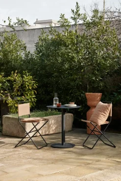 Ferm Living Balcony Furniture|Table For Outdoor Use*Pond coffee table Ø64x72 cm, Black