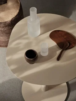 Ferm Living Balcony Furniture|Table For Outdoor Use*Pond coffee table Ø64x72 cm, Cashmere Beige