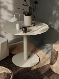 Ferm Living Table For Outdoor Use*Pond dining table Ø88x72 cm, Cashmere Beige