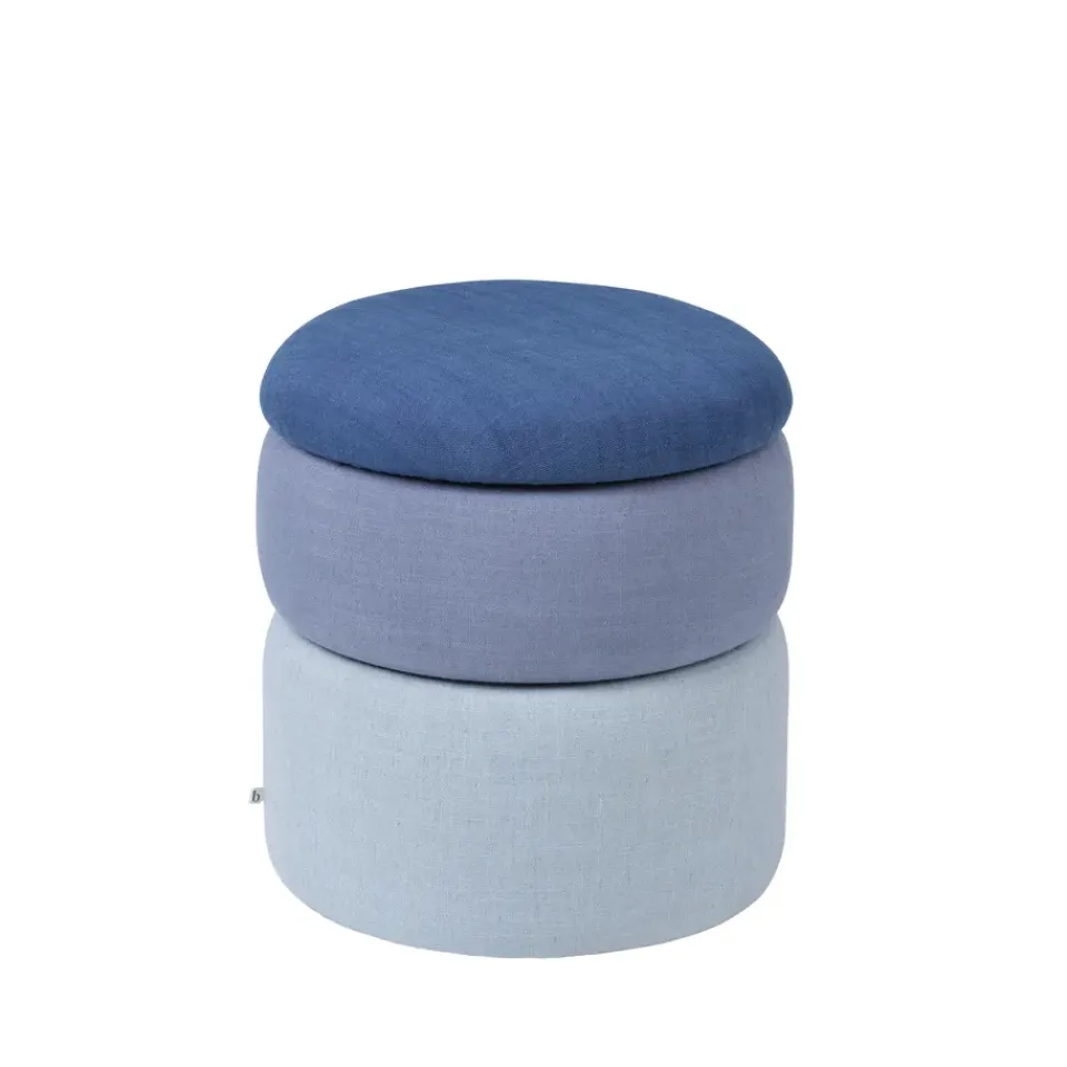 Broste Copenhagen Sitting Poufs*Pond pouffe 42 cm, shades Blue