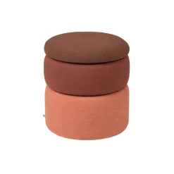 Broste Copenhagen Sitting Poufs*Pond pouffe 42 cm, Rusty shades RedBrownOrange
