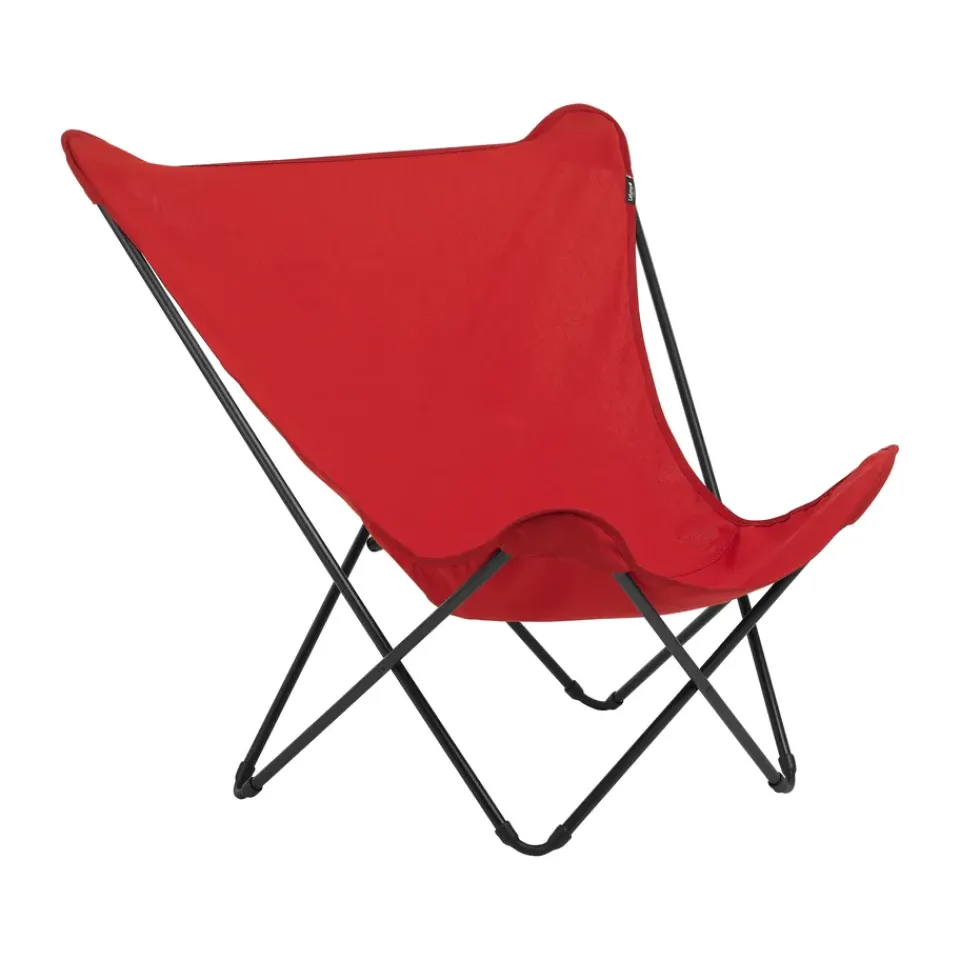 Lafuma Outdoor Lounge Furniture*Popup XL Seville sun lounger, Garance/ Red