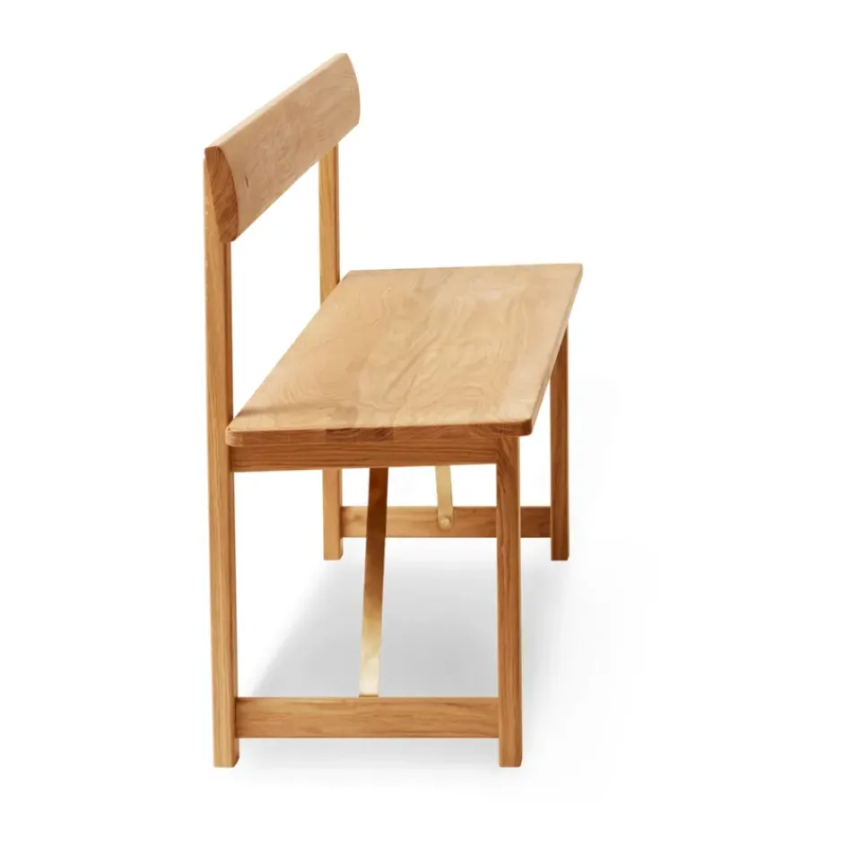 Form & Refine Benches*Position bench 155 cm, Oak-steel Brown