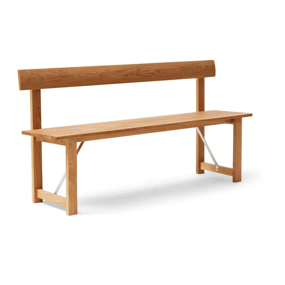 Form & Refine Benches*Position bench 155 cm, Oak-steel Brown