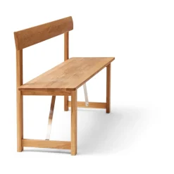 Form & Refine Benches*Position bench 155 cm, Oak-steel Brown