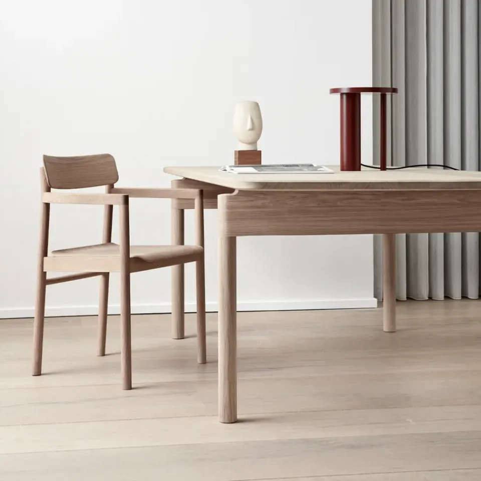 Fredericia Furniture Dining Tables*Post 6438 dining table, Light oiled oak, 100x225 cm Beige