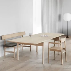 Fredericia Furniture Dining Tables*Post 6438 dining table, Smoke-oiled oak, 100x225 cm Beige