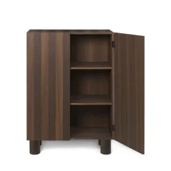 Ferm Living Display & Glass Cabinets*Post cabinet, Oak smoked. with doorar Beige