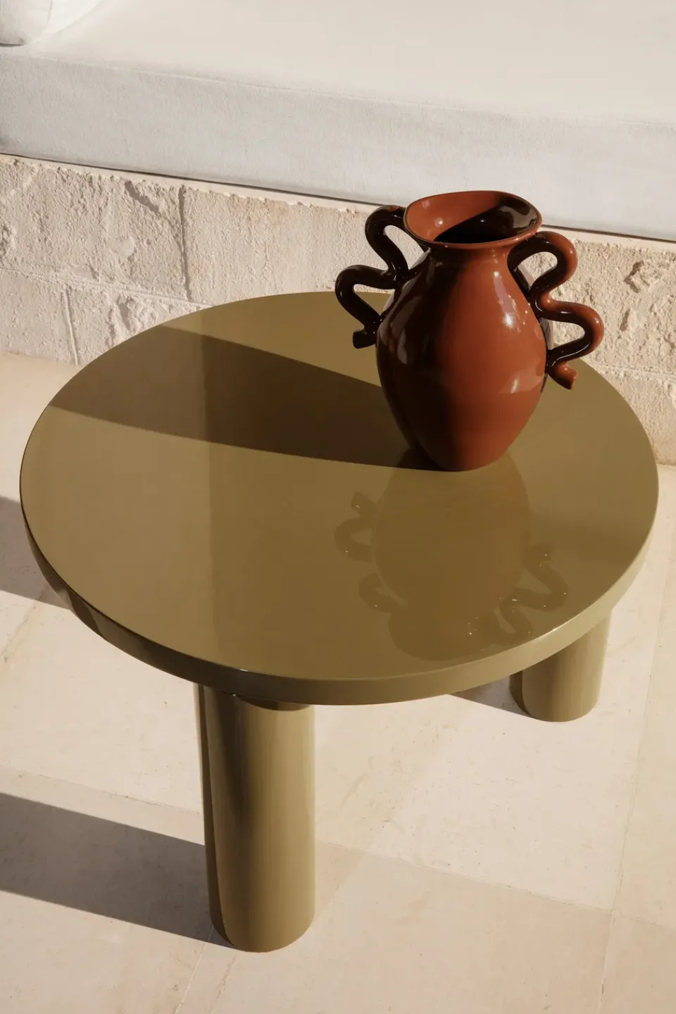 Ferm Living Coffee Tables*Post coffee table small 65 cm, Olive Green