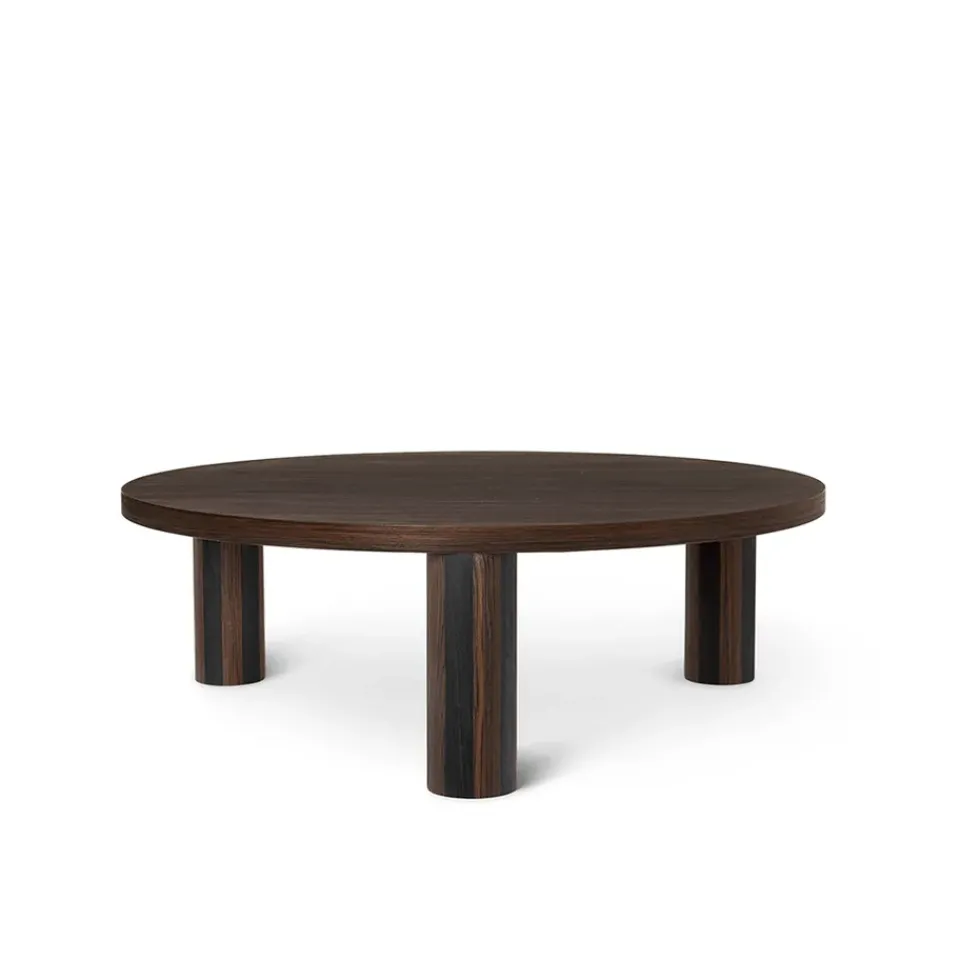 Ferm Living Coffee Tables*Post Coffee table, Smoked oak, large, lines Beige