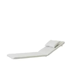 Cane-line Seat Cushions & Pads*Presley sun lounger cushion, Natté White