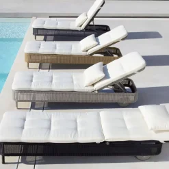 Cane-line Seating*Presley sun lounger weave, Taupe Beige
