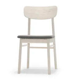 Stolab Chairs*Prima Vista chair white-oiled birch, Textile blues 9202 brown-beige BrownBeige