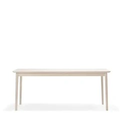 Stolab Dining Tables*Prima Vista dining table, Birch light matt lacquer. 120cm. 1 insert Beige