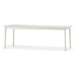 Stolab Dining Tables*Prima Vista dining table, Birch white oiled 120x90 cm white oiled + 1 extension piece Beige
