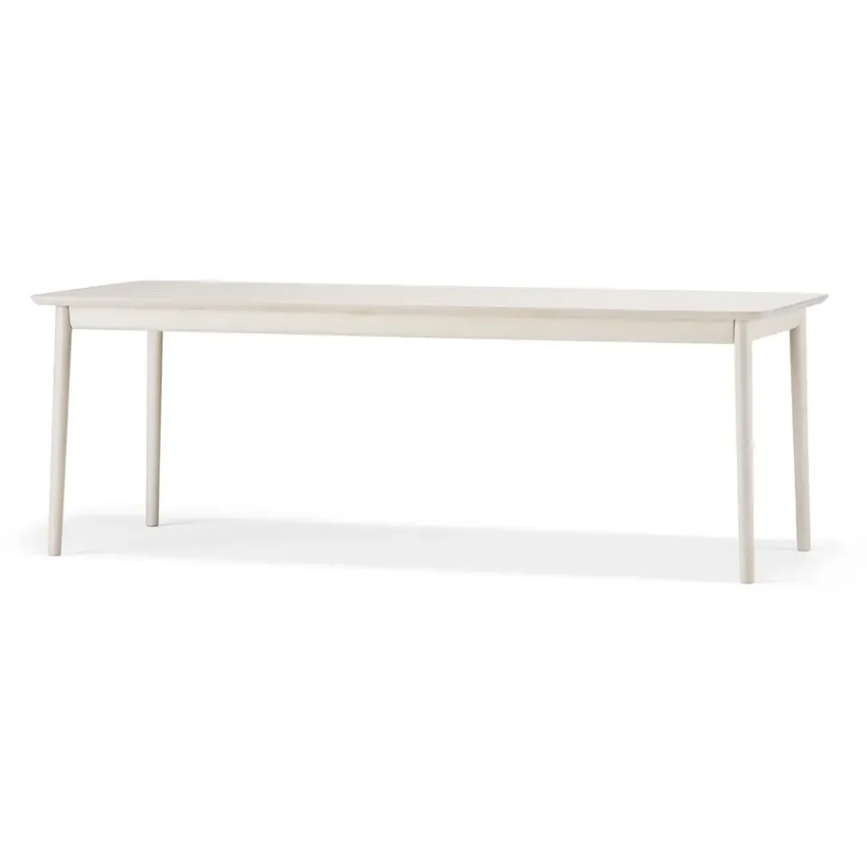 Stolab Dining Tables*Prima Vista dining table, Birch white oiled 120x90 cm white oiled + 1 extension piece Beige