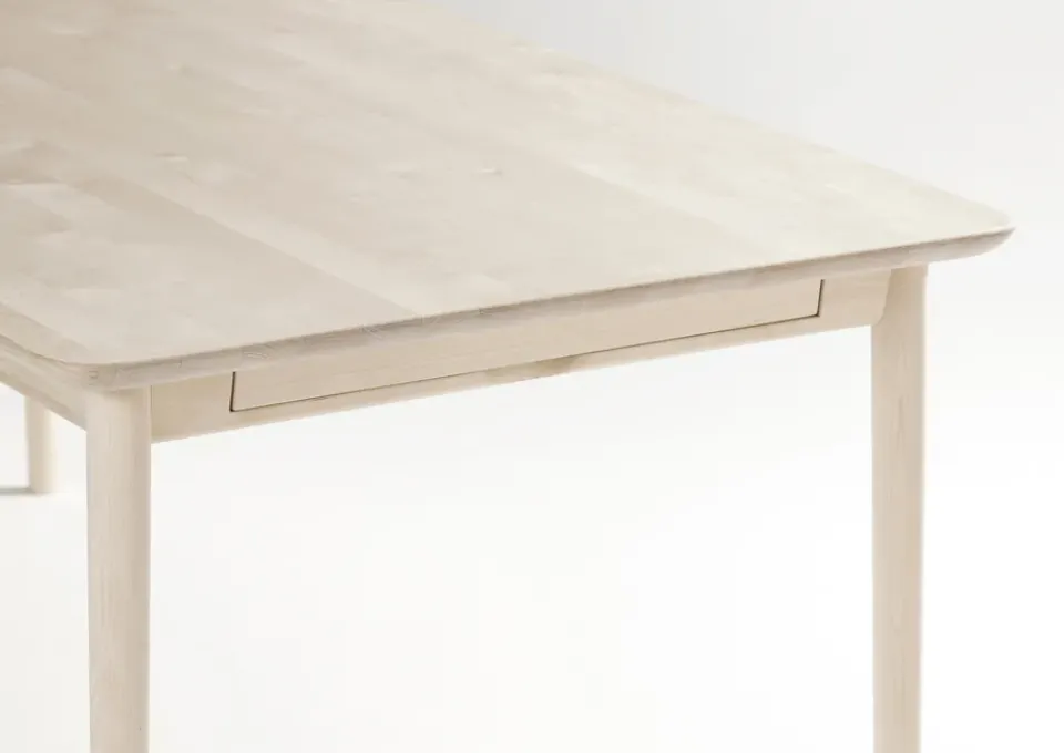 Stolab Dining Tables*Prima Vista dining table, Birch white oiled 120x90 cm white oiled + 1 extension piece Beige